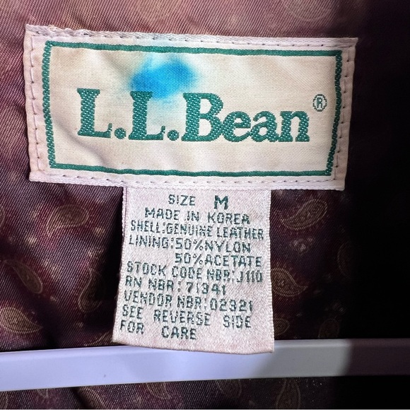 L.L. Bean 90's Vintage Suede Leather Button Front Pocket Barn Coat Size M - Picture 6 of 17